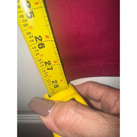 Judy, blue burgundy corduroy pants size 3/26 - Picture 4 of 7